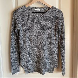 H&M Black/White marled sweater (XS)